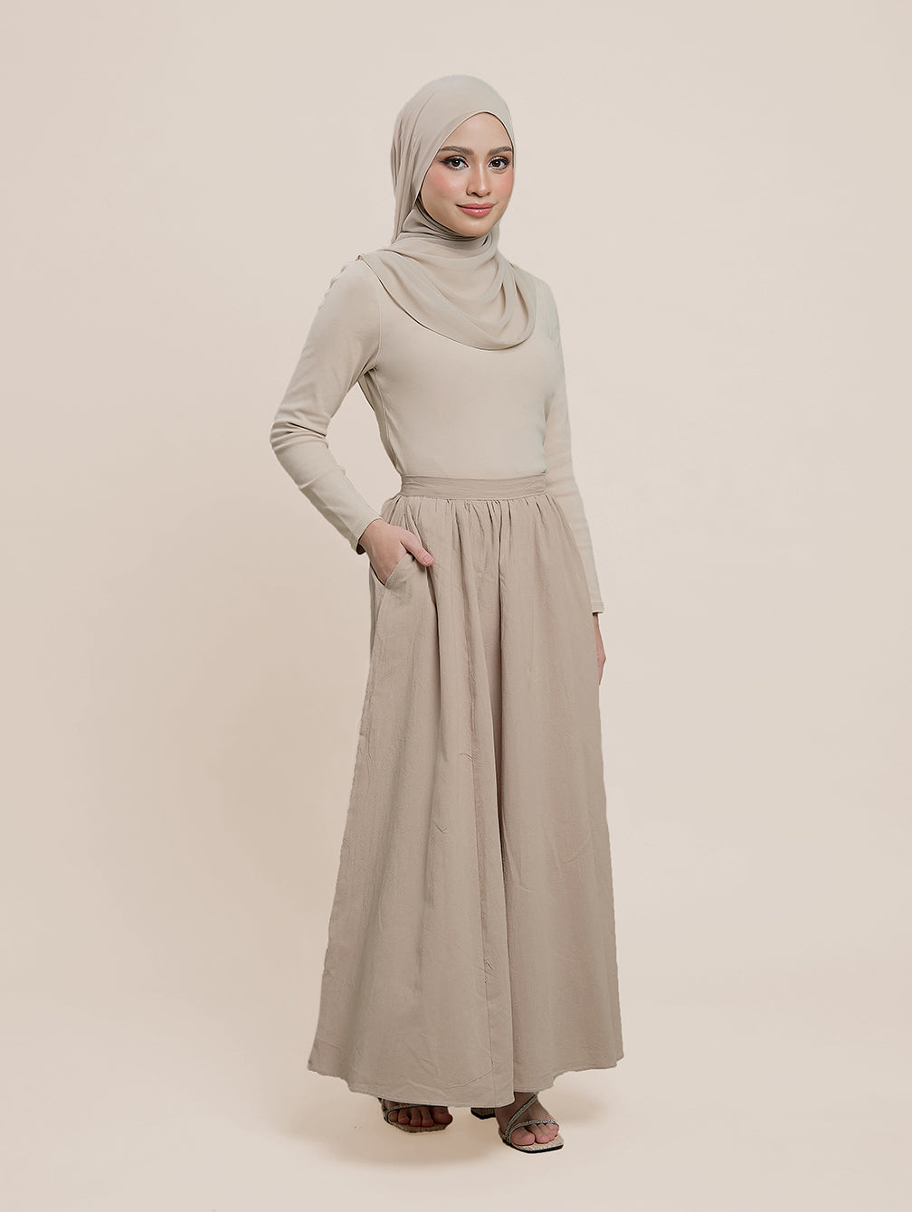 Diore Skirt - Ash Khaky