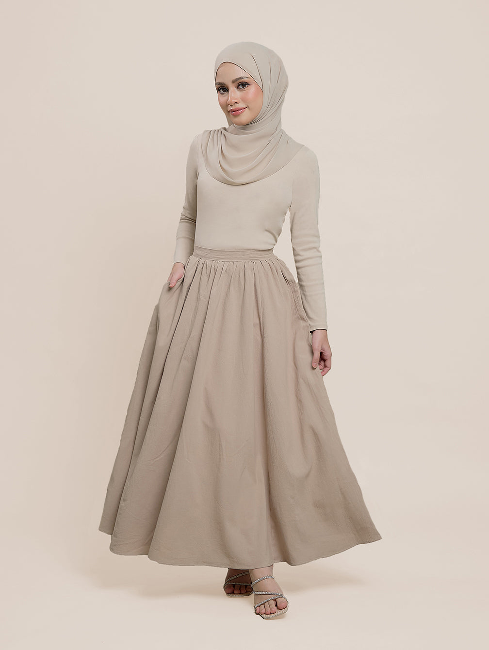 Diore Skirt - Ash Khaky