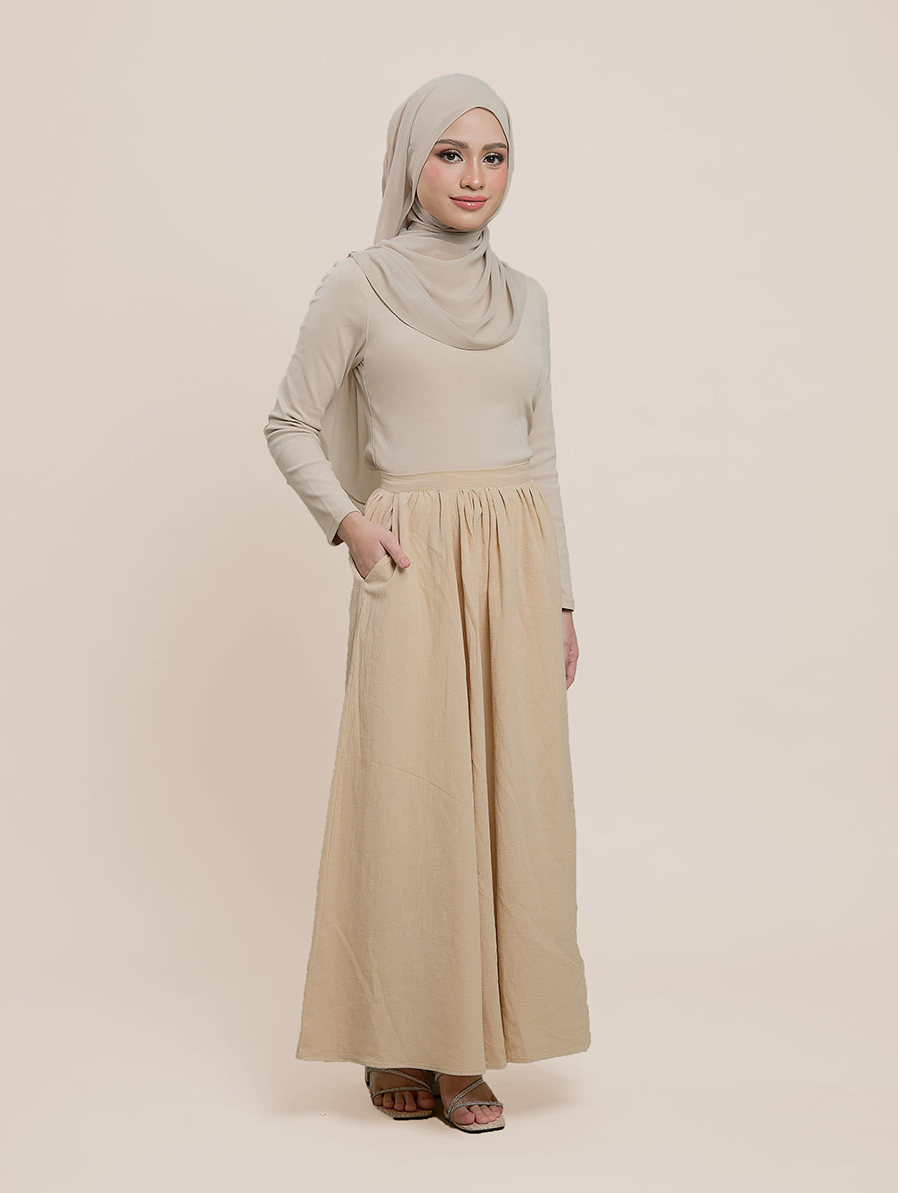 Diore Skirt - Luxe Oat