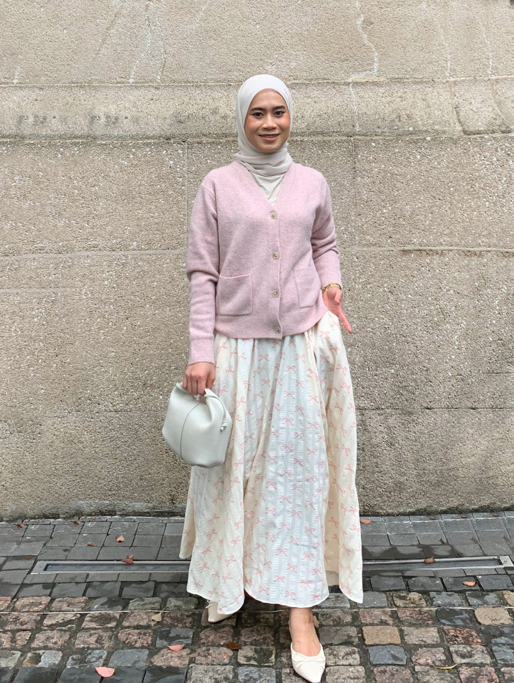 Bow Skirt - Poppy Pink