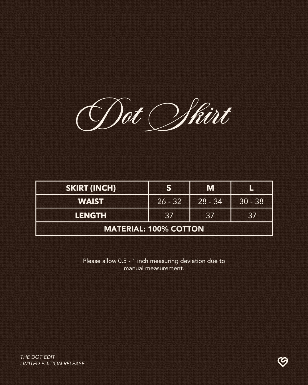 Dot Skirt - Burgundy Merlot