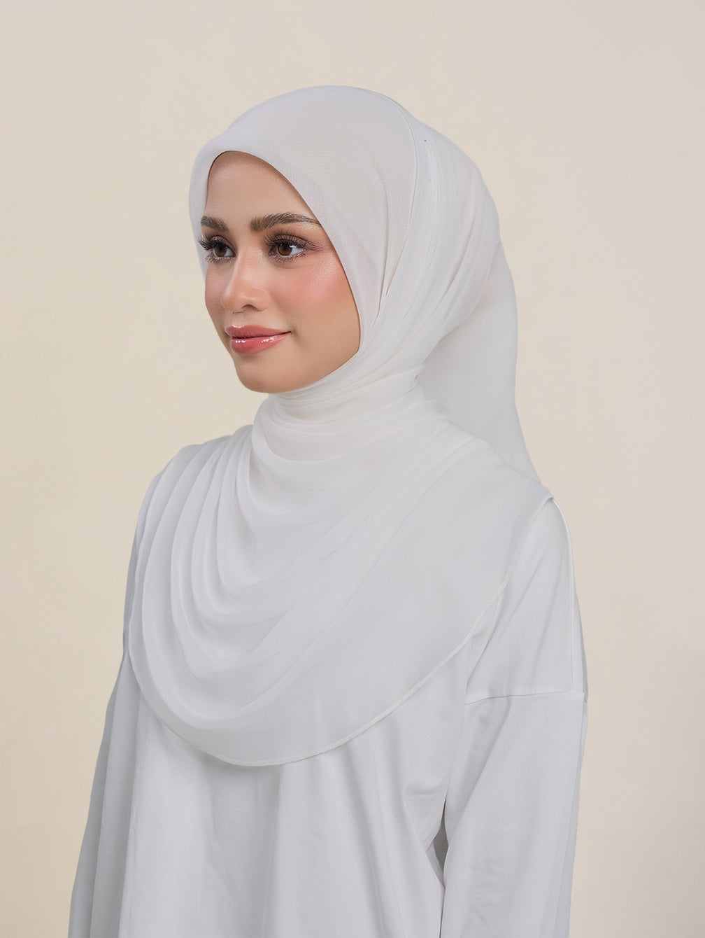 Bridal Square Shawl (Jasmin - Cotton)