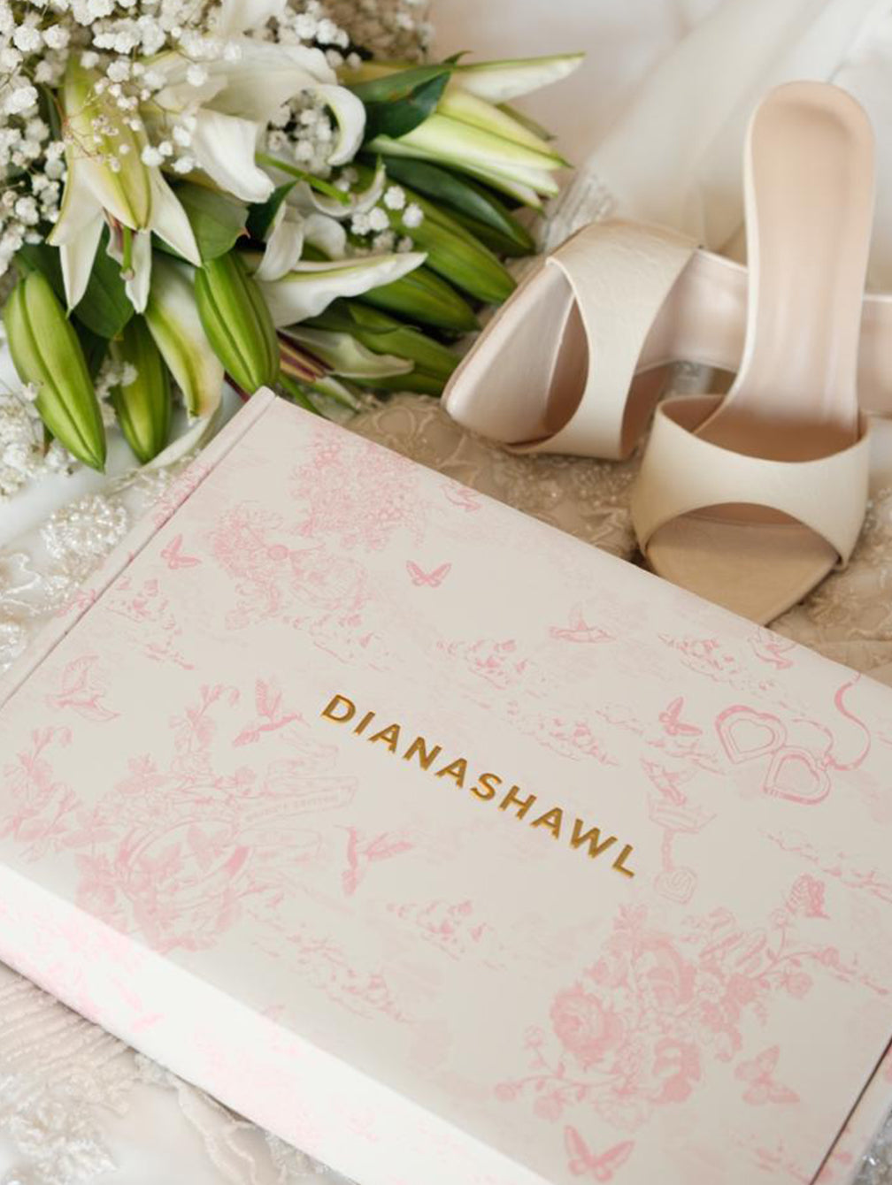 Bridal Set D  (Jasmin Square Shawl - Cotton)