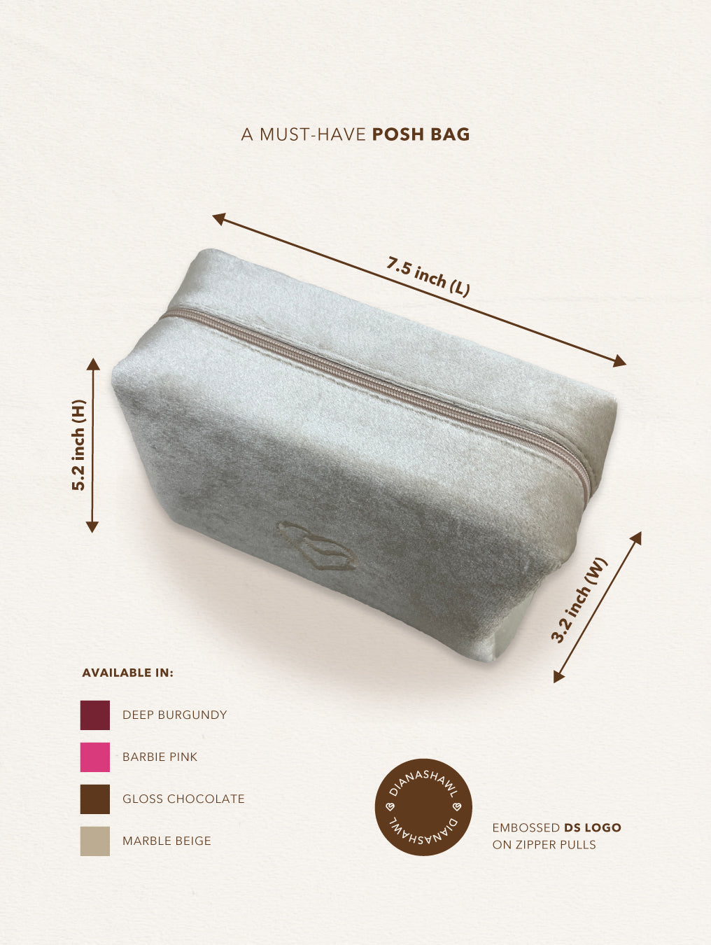 Posh Bag - Gloss Chocolate