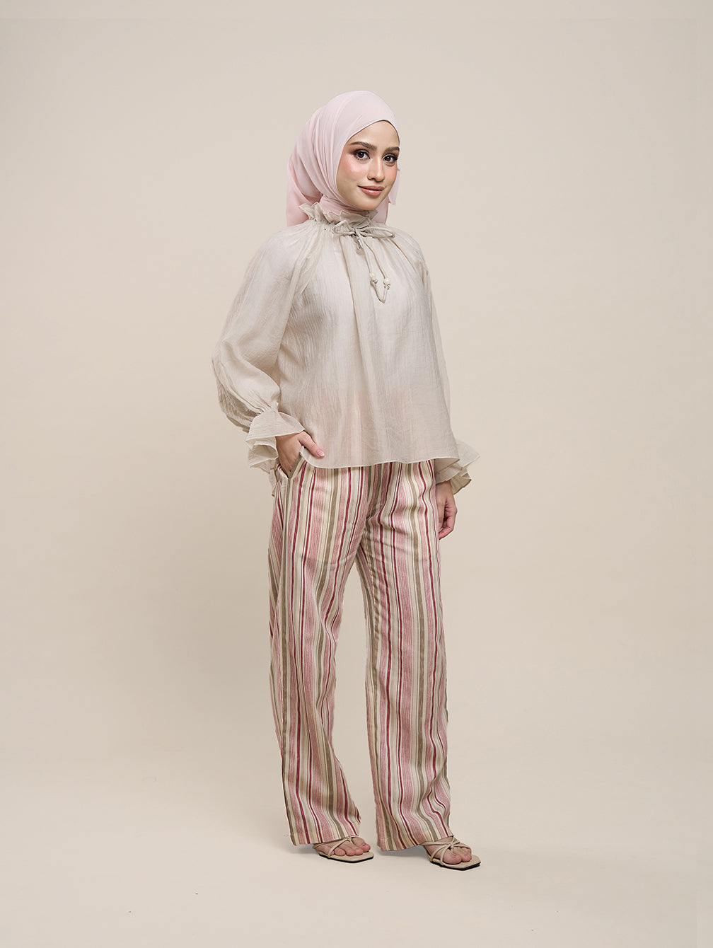 Darly Stripes - Berry Rouge