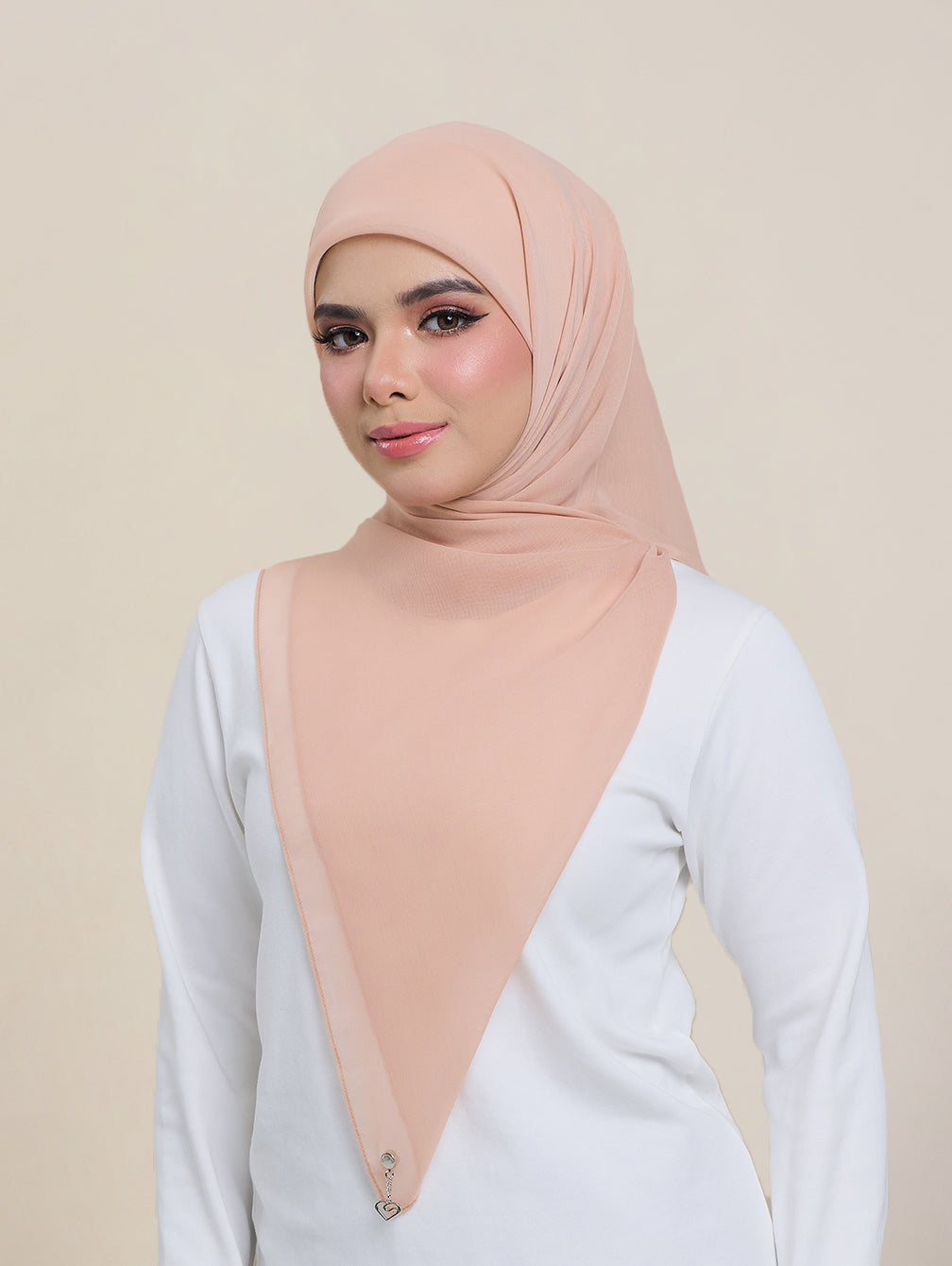 Nola Square - Apricot Blush