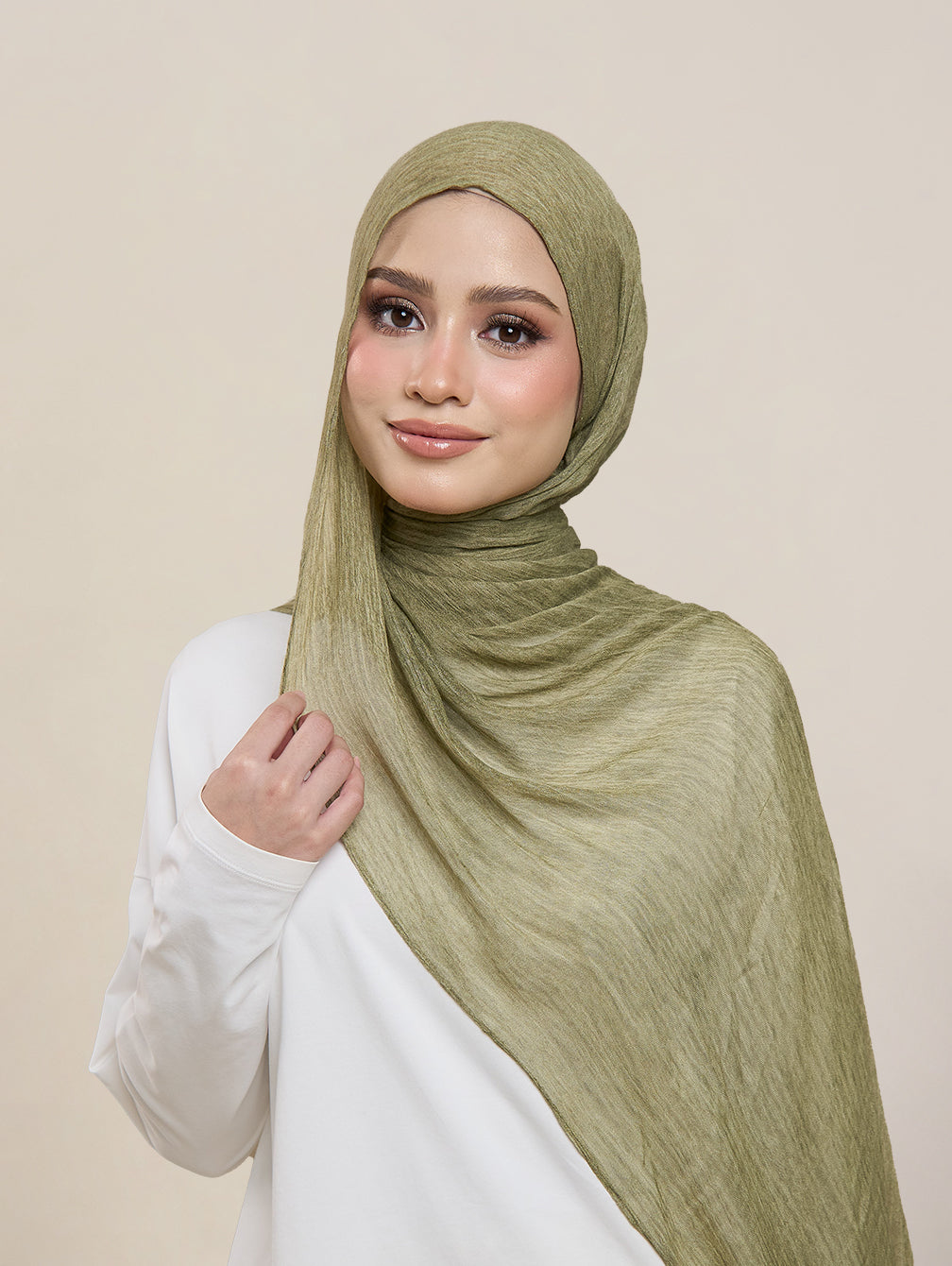 Pearla Shawl - Avocado Olive