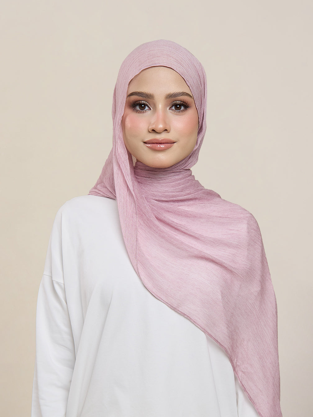 Pearla Shawl - Pearly Pink