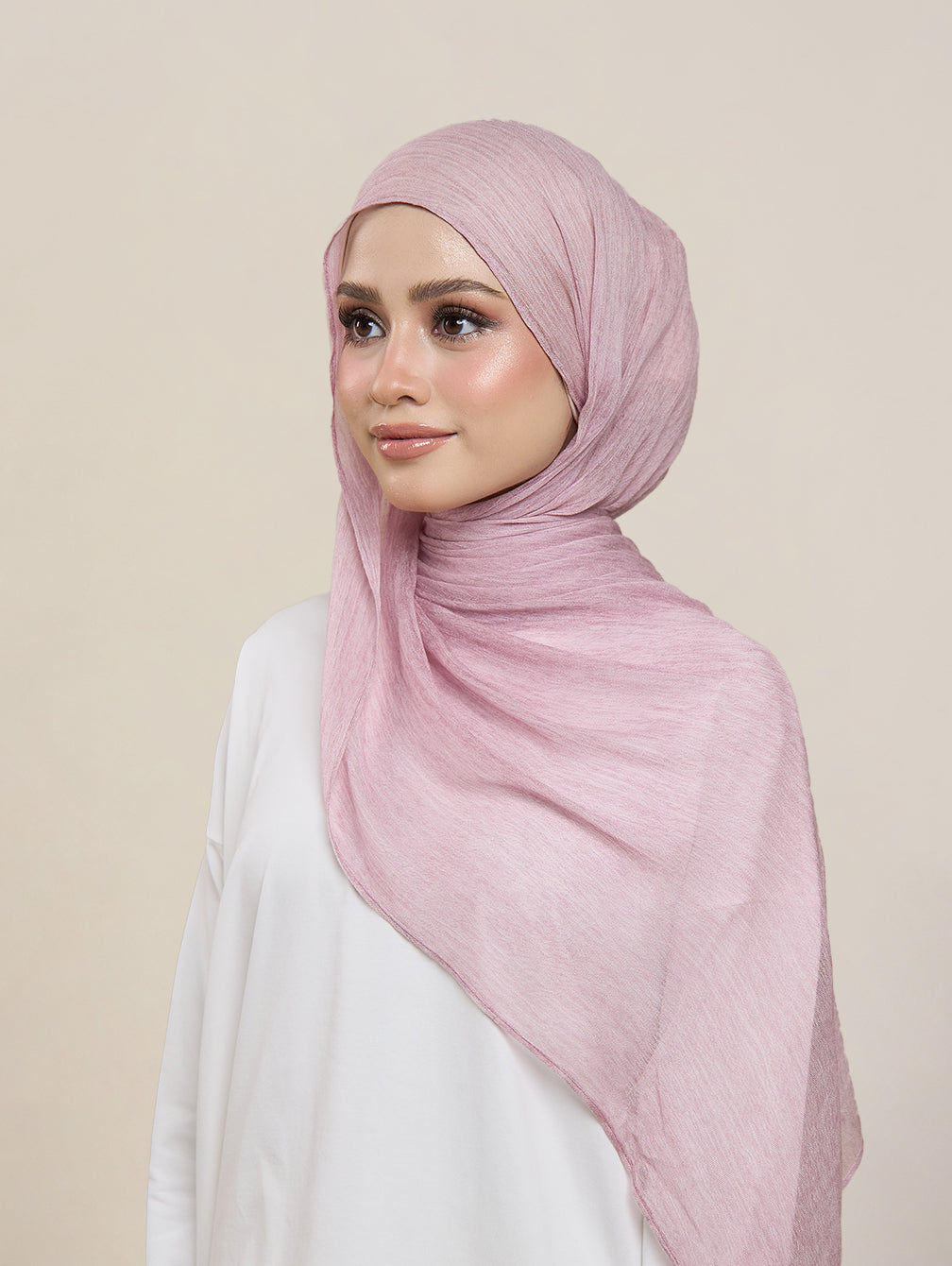 Pearla Shawl - Pearly Pink