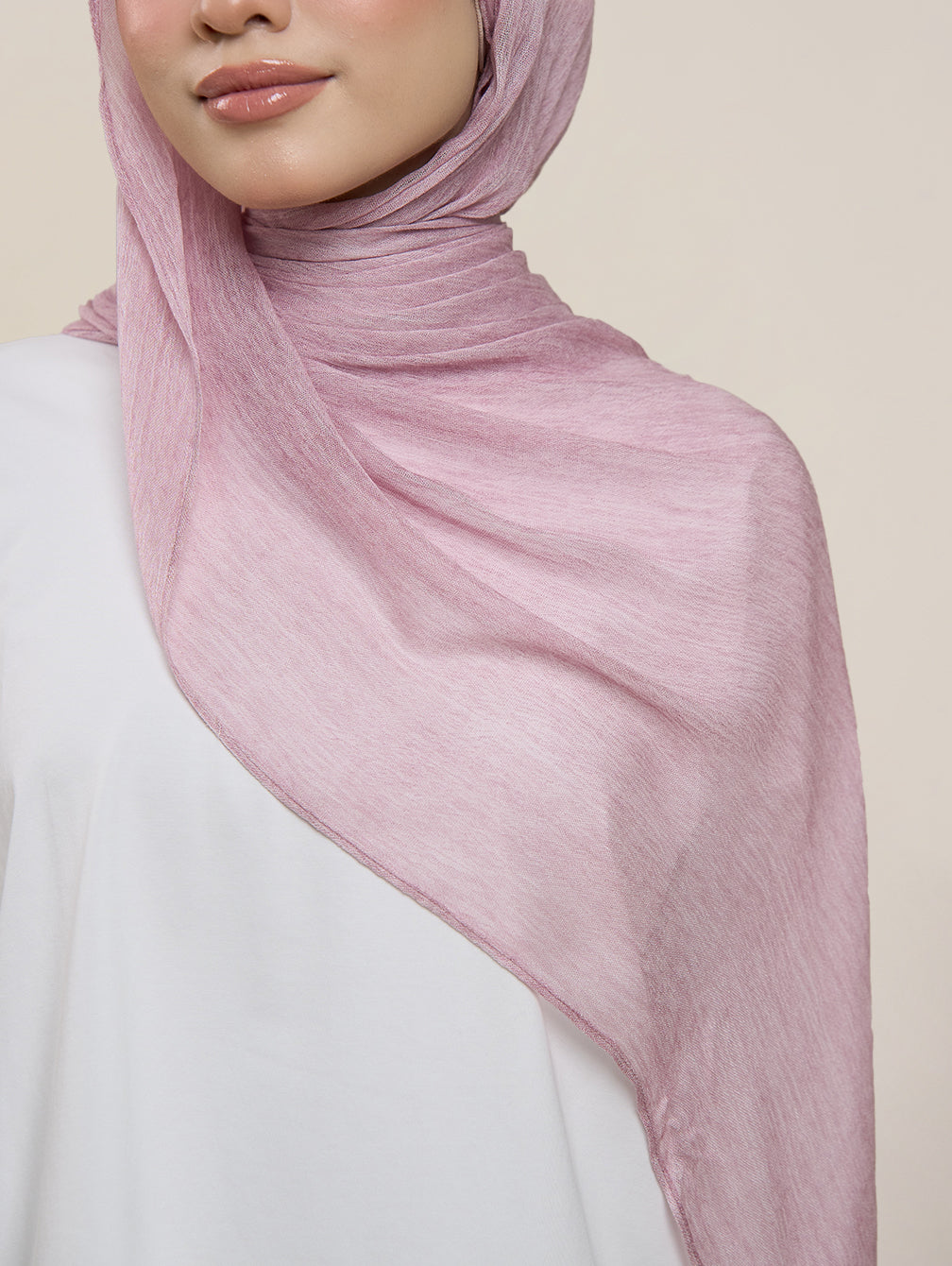 Pearla Shawl - Pearly Pink