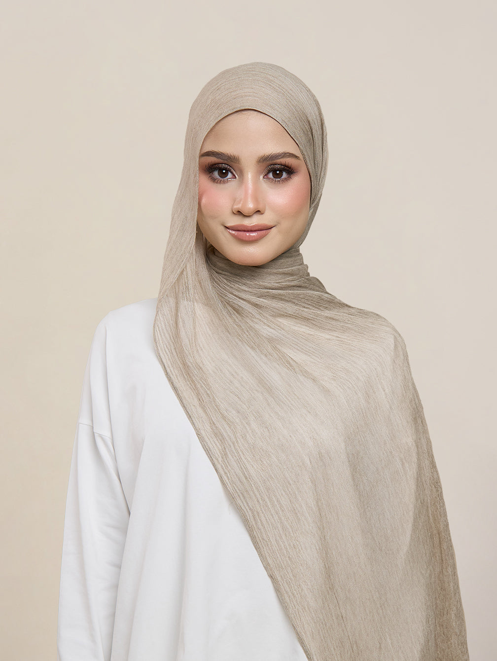 Pearla Shawl - Maple Khaki