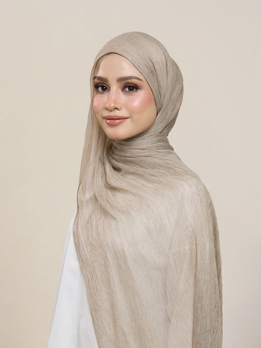 Pearla Shawl - Maple Khaki
