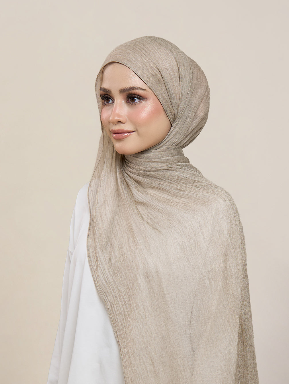 Pearla Shawl - Maple Khaki