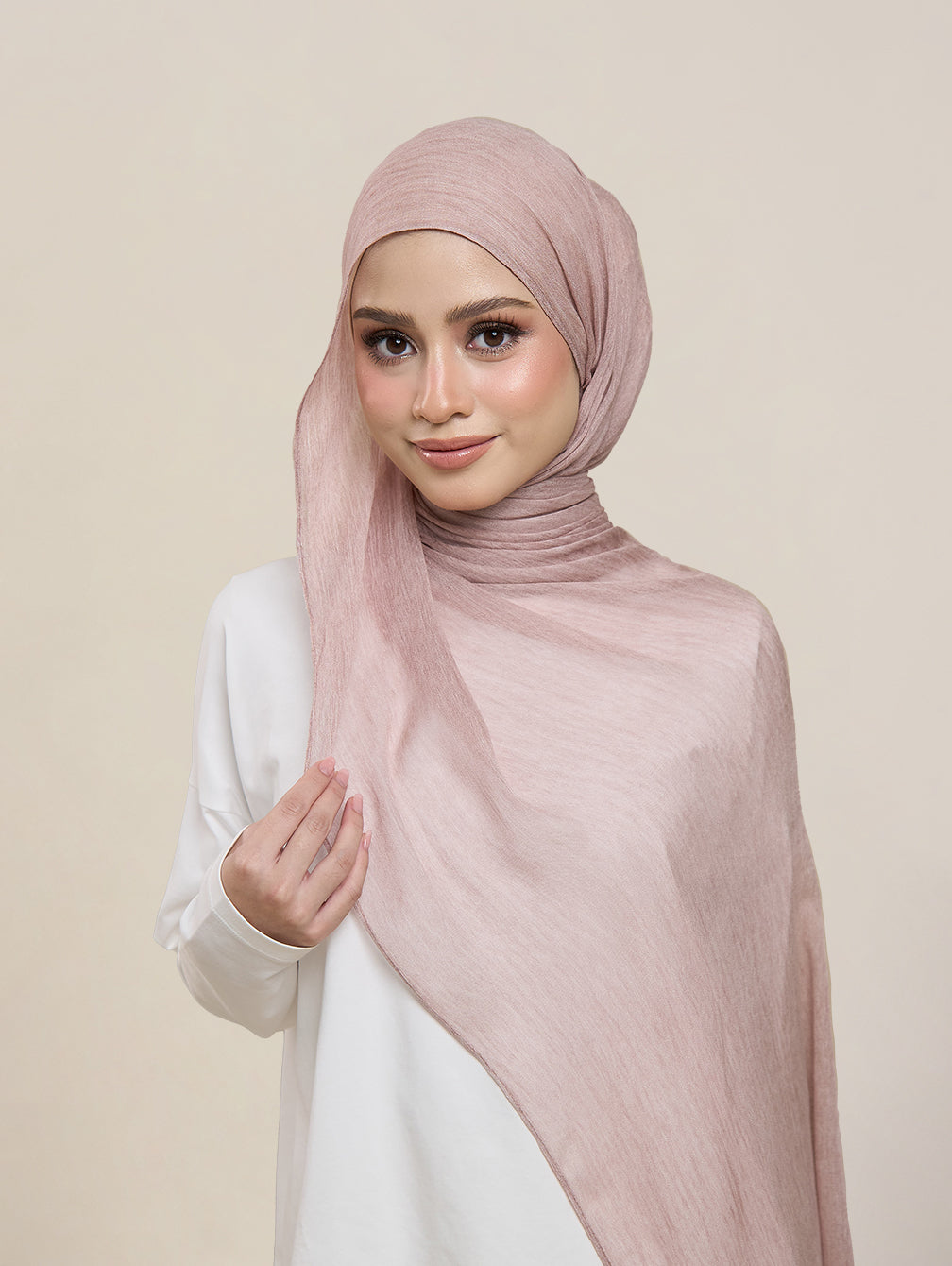 Pearla Shawl - Pink Lace