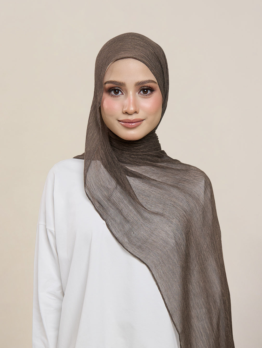 Pearla Shawl - Eclipse Brown