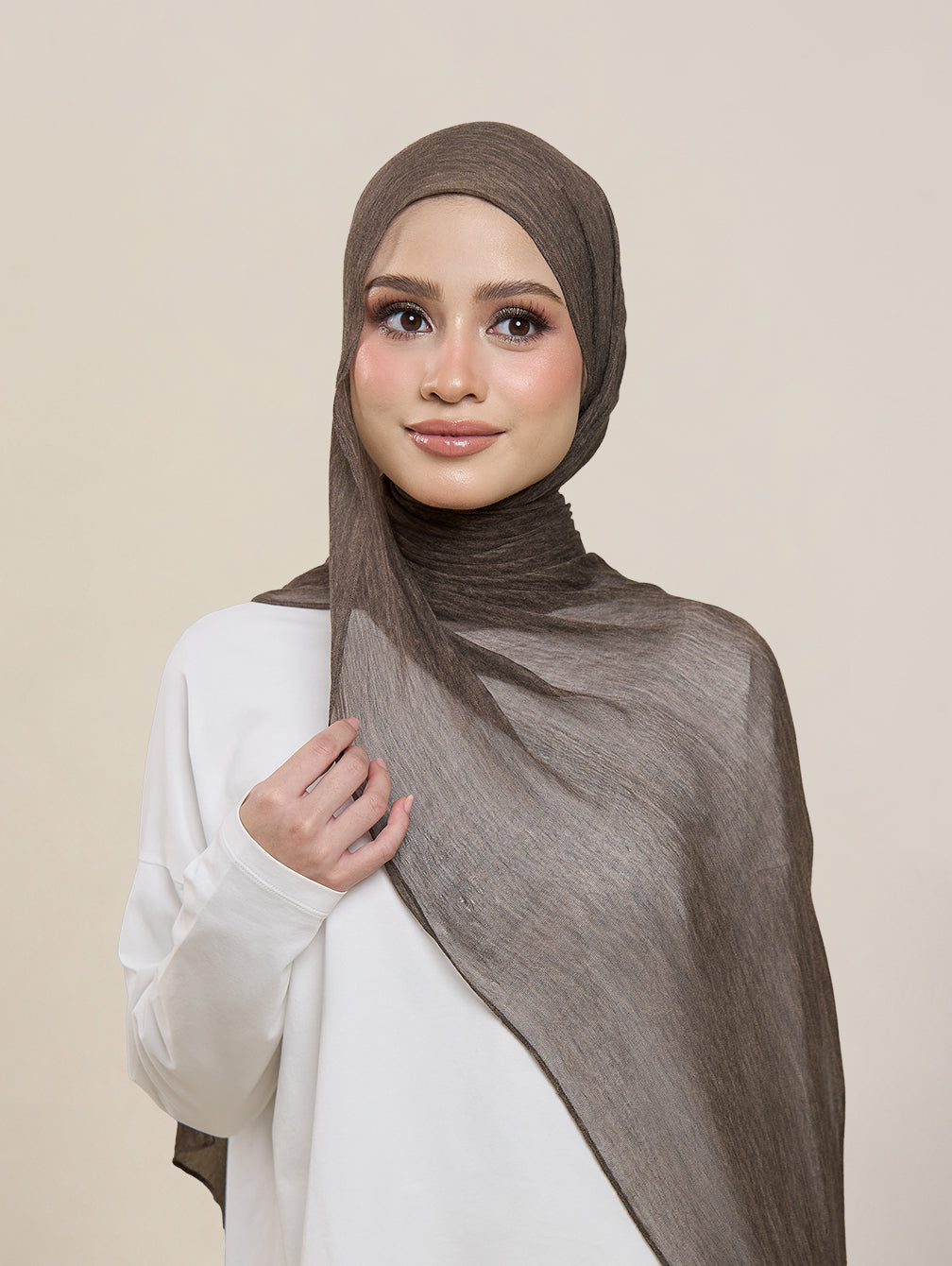 Pearla Shawl - Eclipse Brown