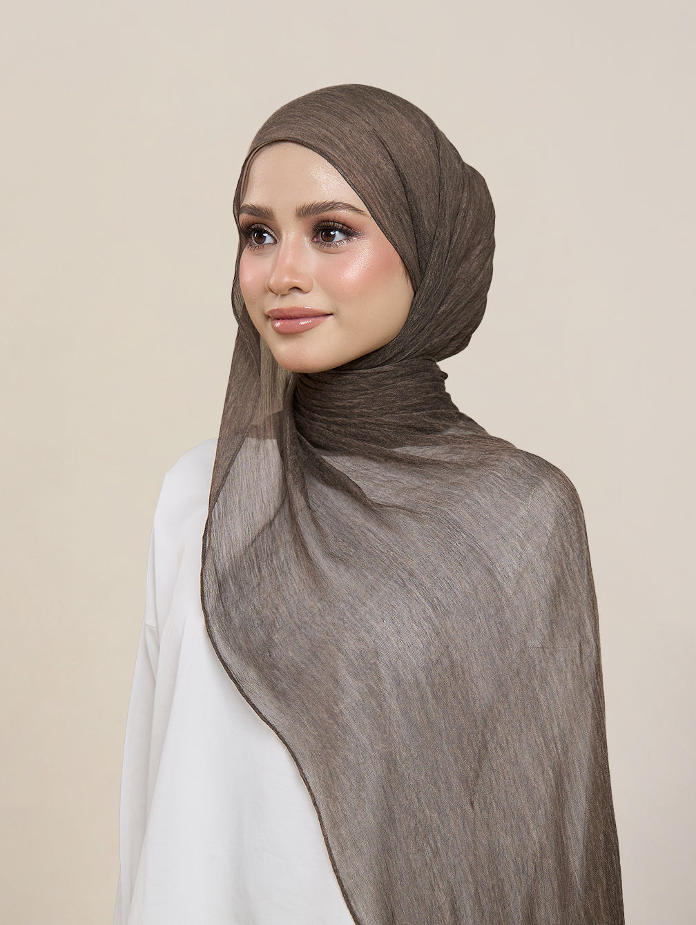 Pearla Shawl - Eclipse Brown