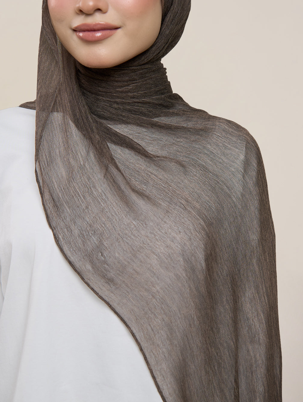 Pearla Shawl - Eclipse Brown