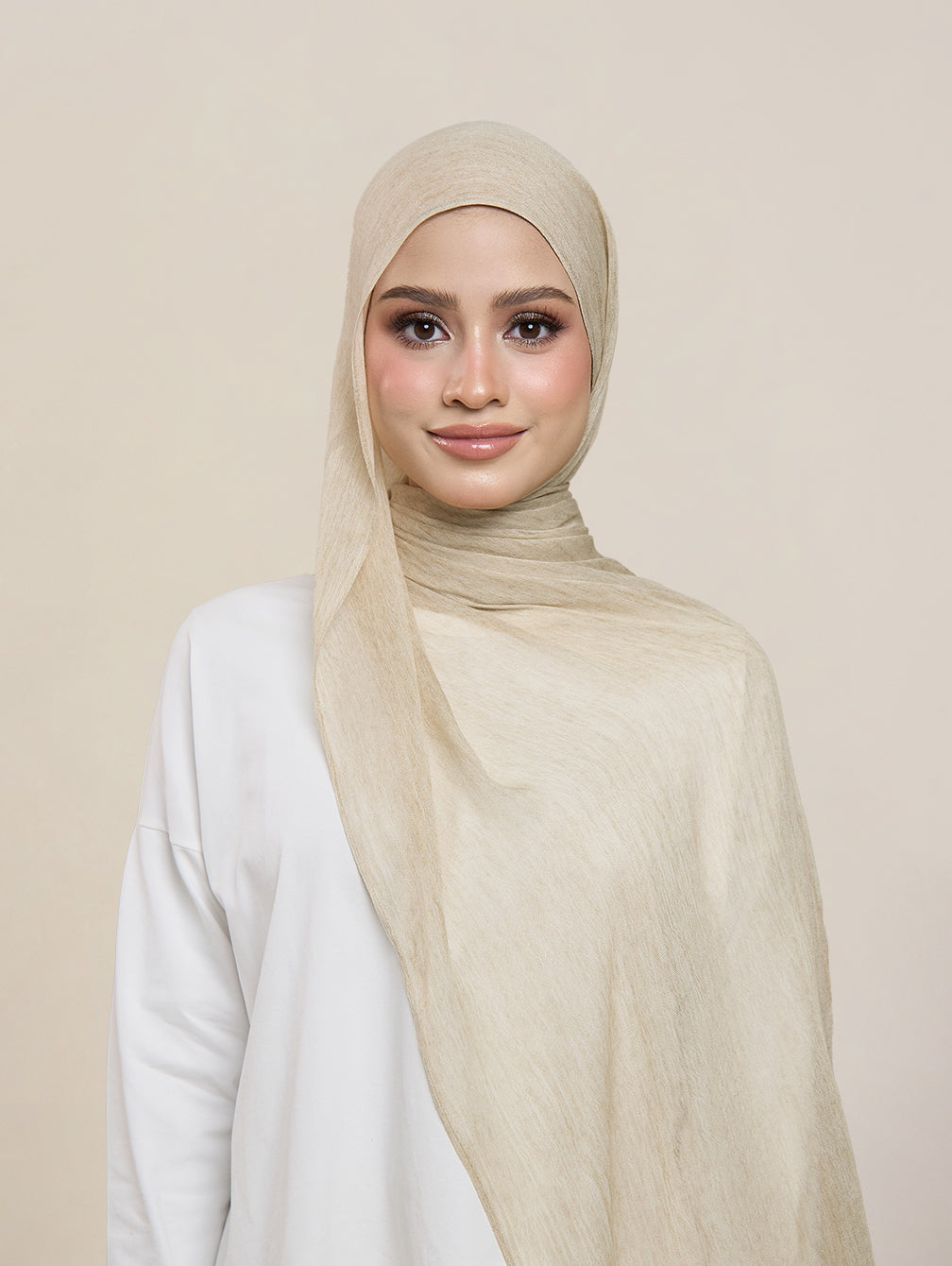 Pearla Shawl - Oatmilk Sand