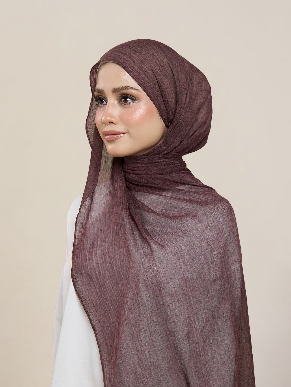 Pearla Shawl - Merlot Wine
