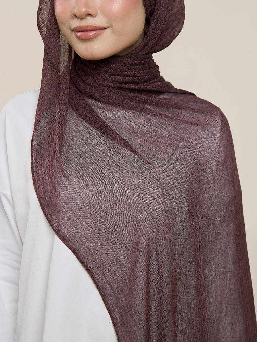 Pearla Shawl - Merlot Wine
