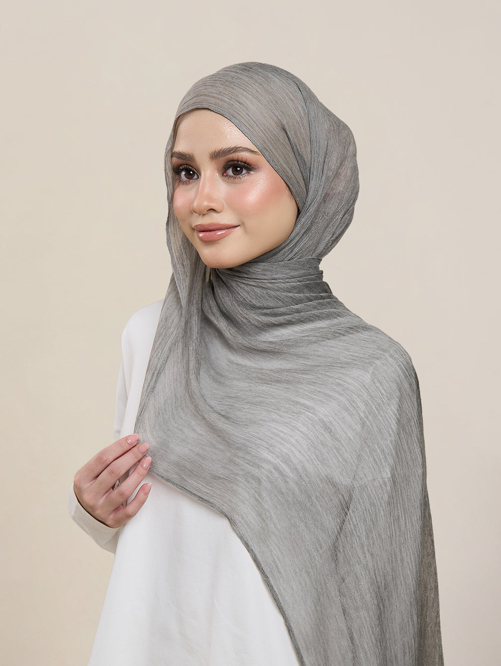 Pearla Shawl - Thunder Grey