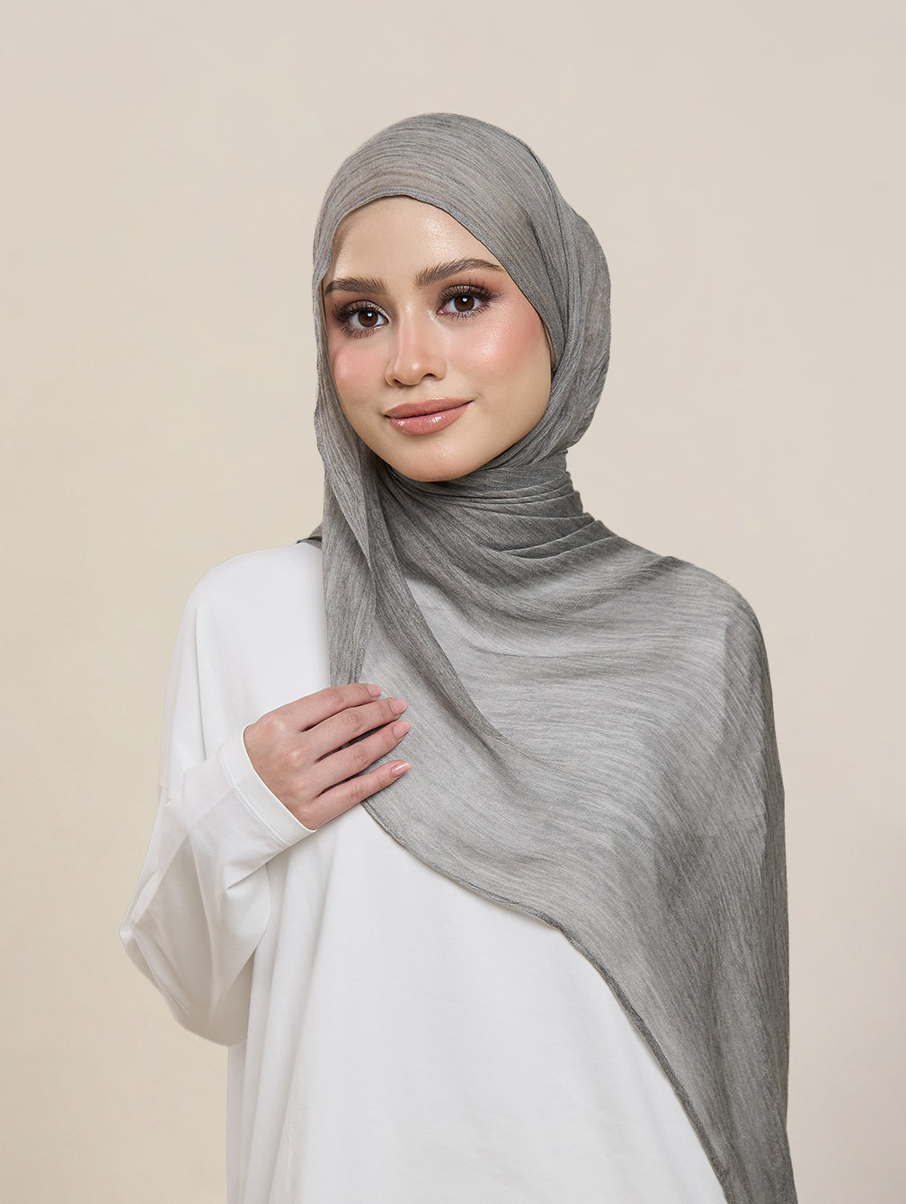 Pearla Shawl - Thunder Grey