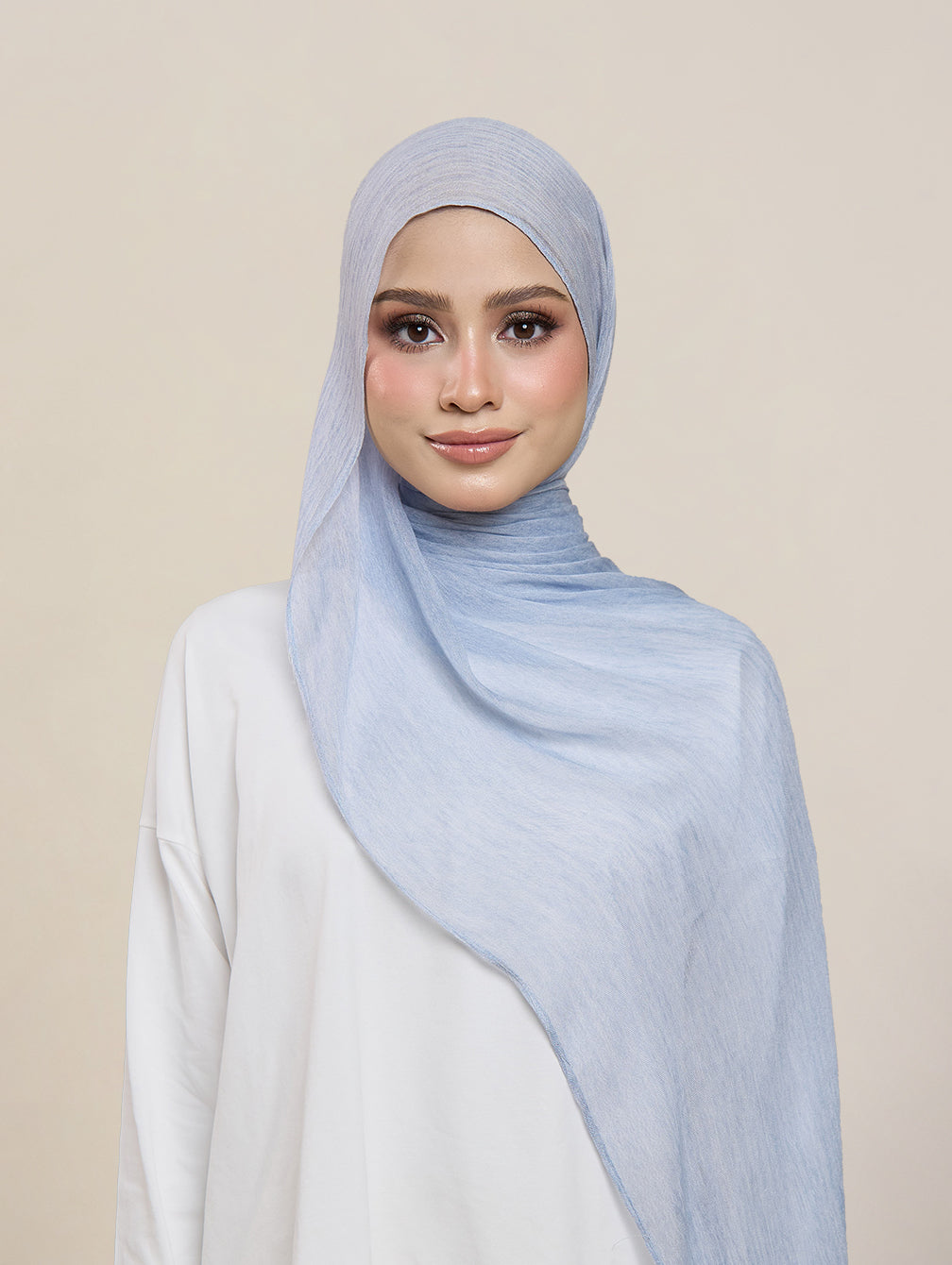 Pearla Shawl - Pale Denim