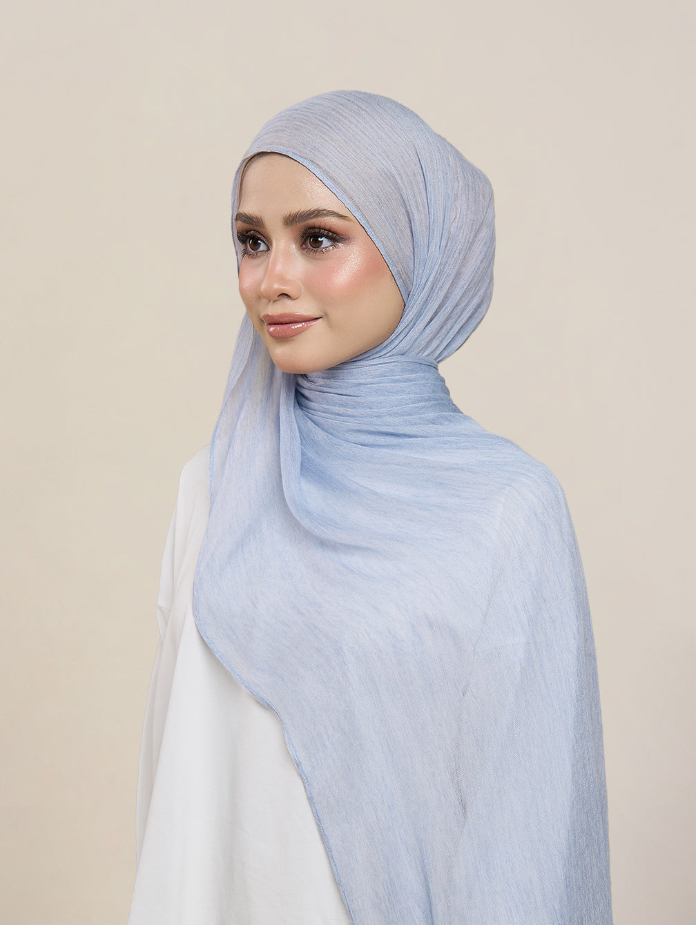 Pearla Shawl - Pale Denim