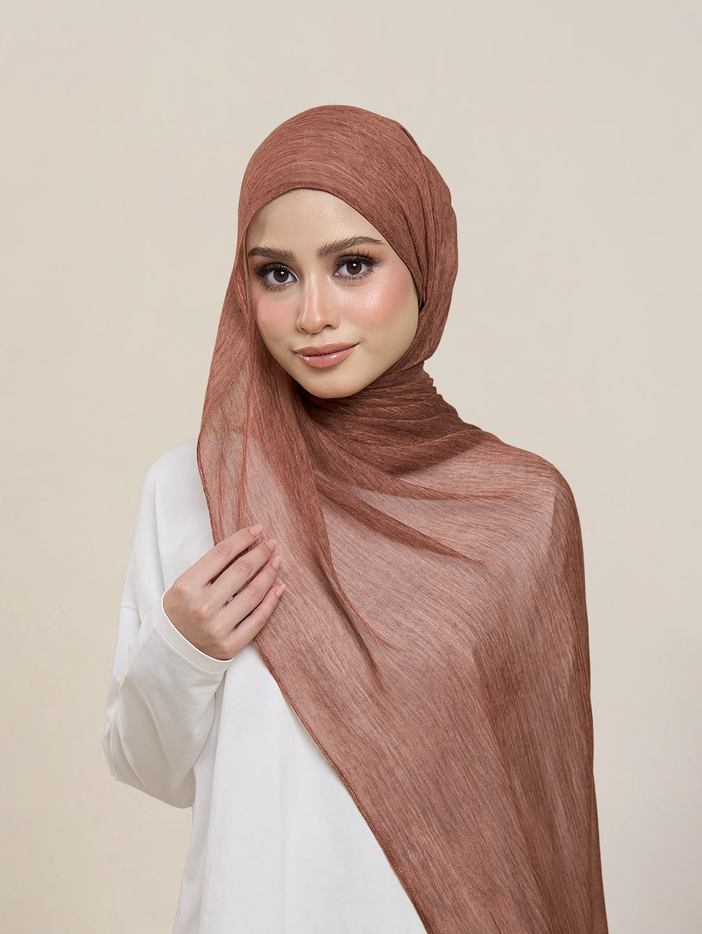 Pearla Shawl - Terracota Clay