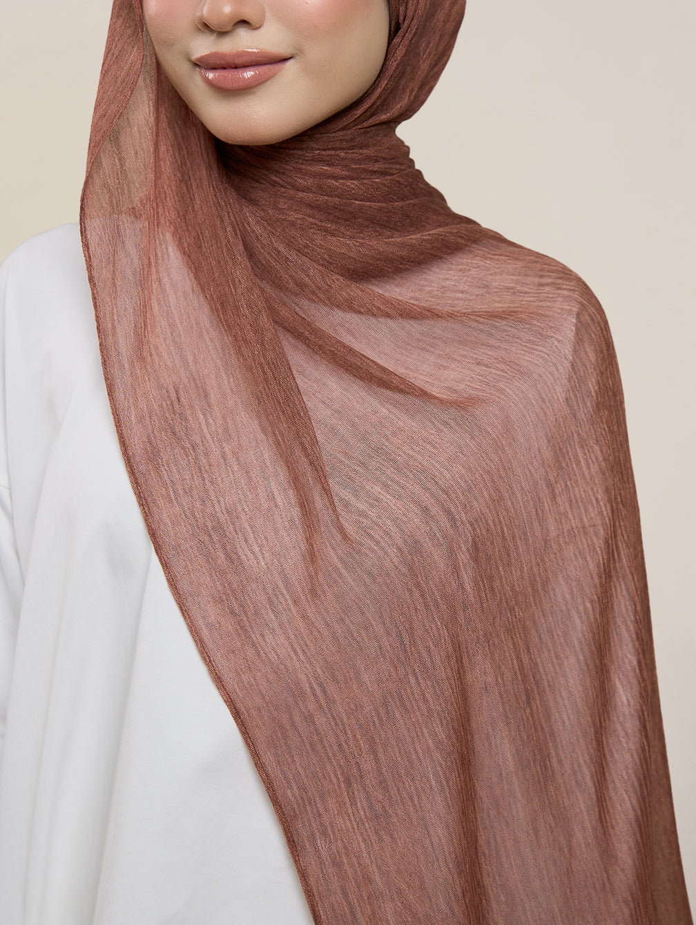 Pearla Shawl - Terracota Clay
