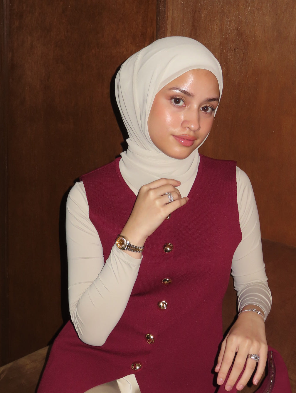 Daelyn - Red Burgundy