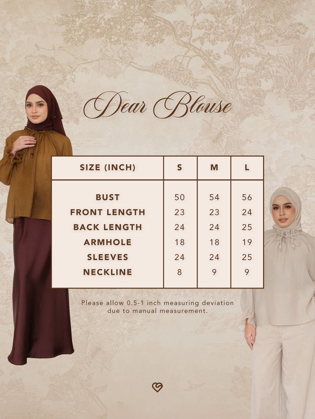 Dear Blouse - Rust Autumn